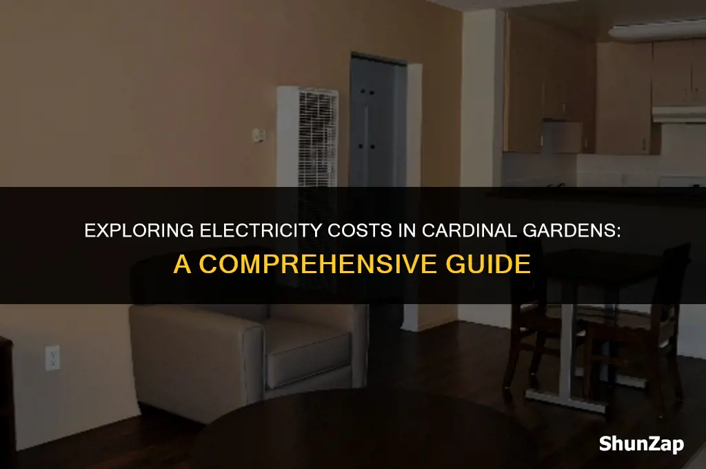 how much does electricity cost in cardinal gardens