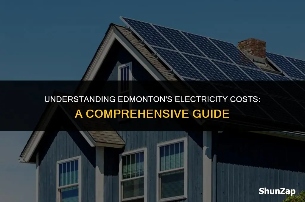 how much does electricity cost in edmonton