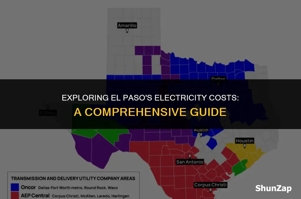 how much does electricity cost in el paso