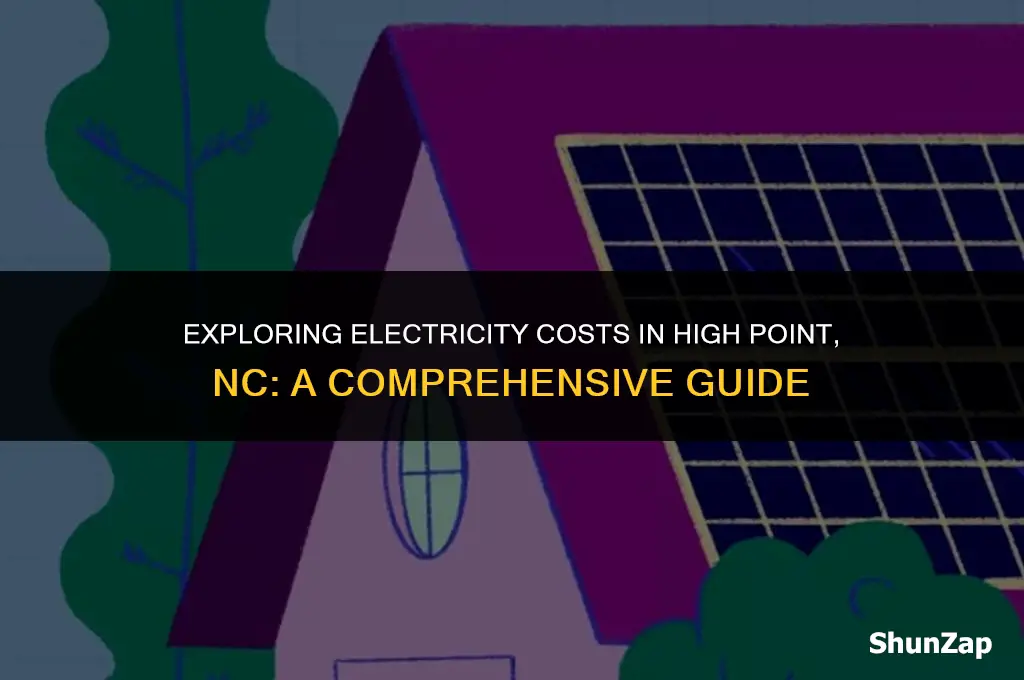 how much does electricity cost in high point nc