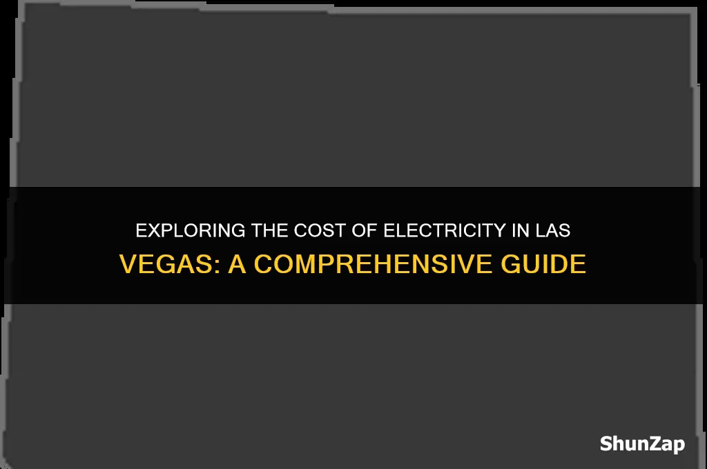 how much does electricity cost in las vegas