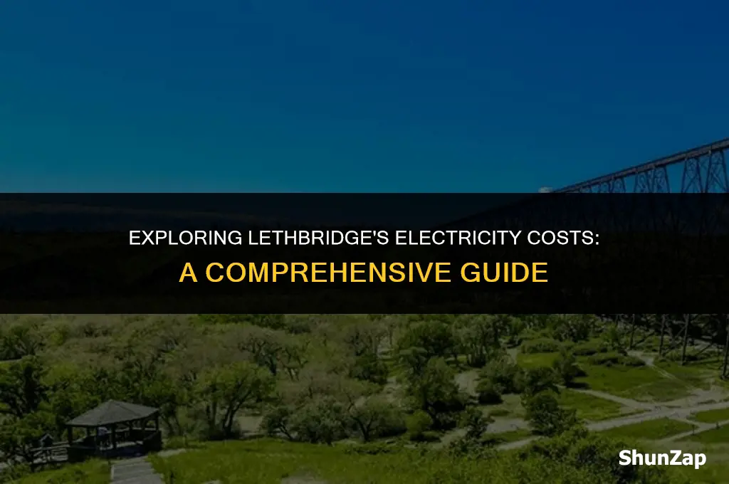 how much does electricity cost in lethbridge