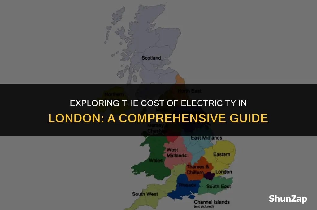 how much does electricity cost in london