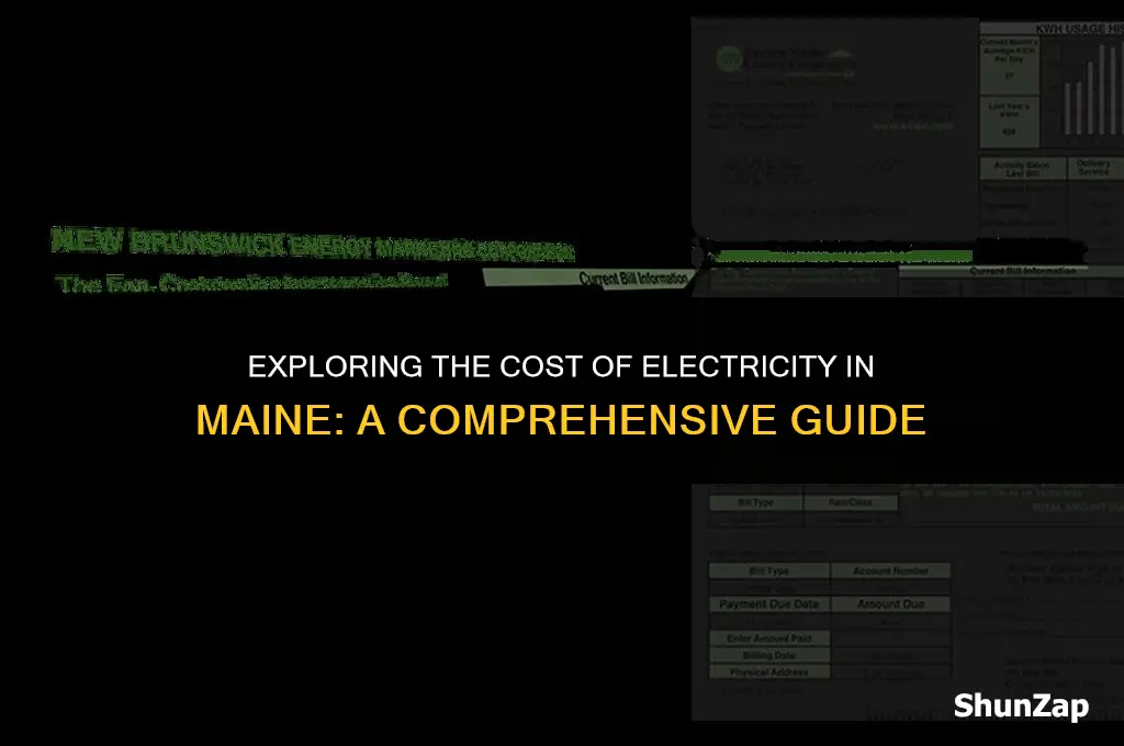 how much does electricity cost in maine