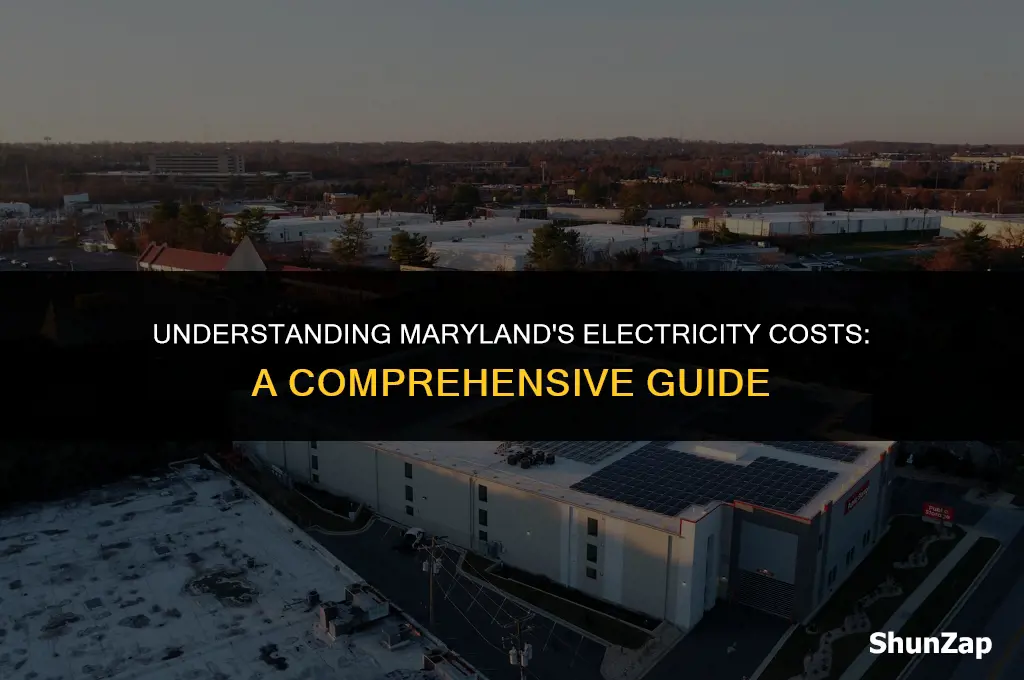 how much does electricity cost in maryland