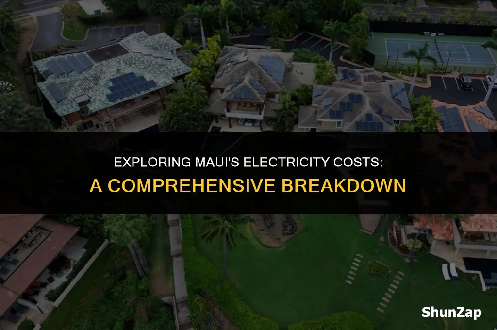 how much does electricity cost in maui