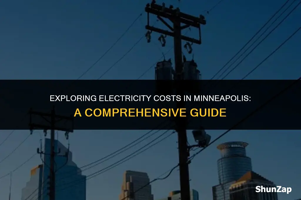 how much does electricity cost in minneapolis