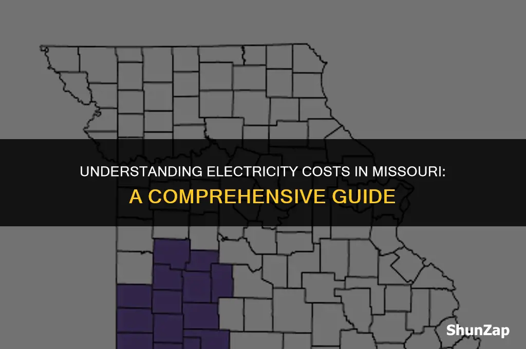how much does electricity cost in missouri