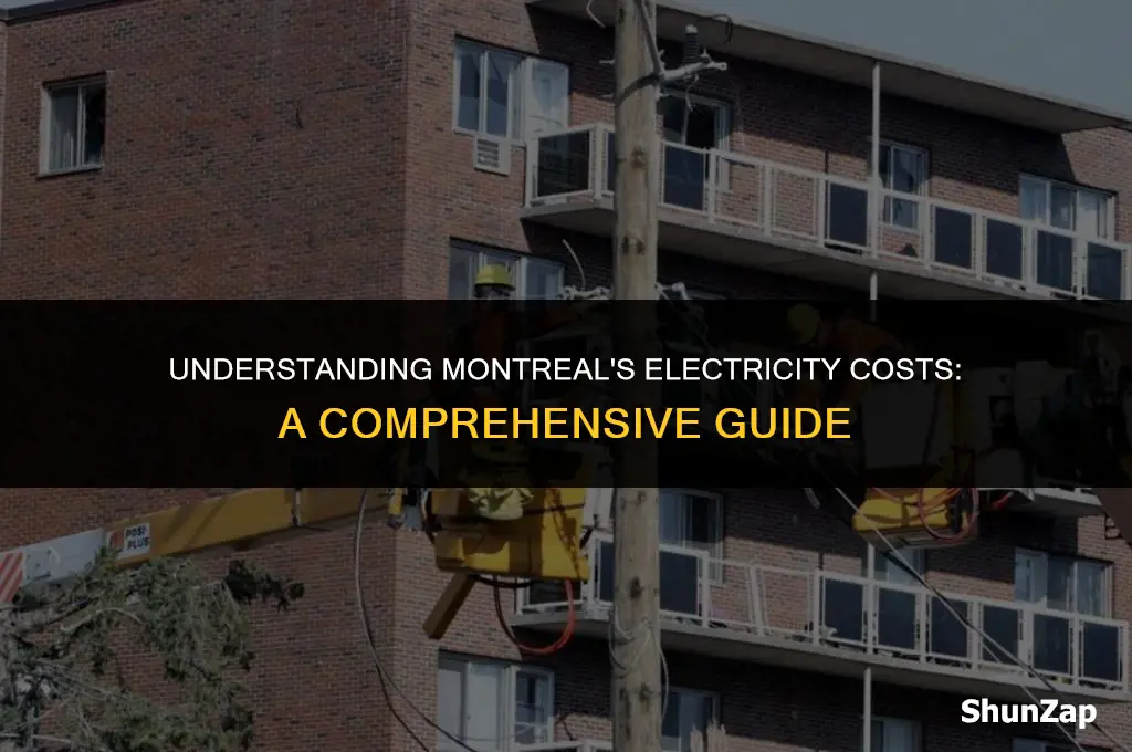 how much does electricity cost in montreal