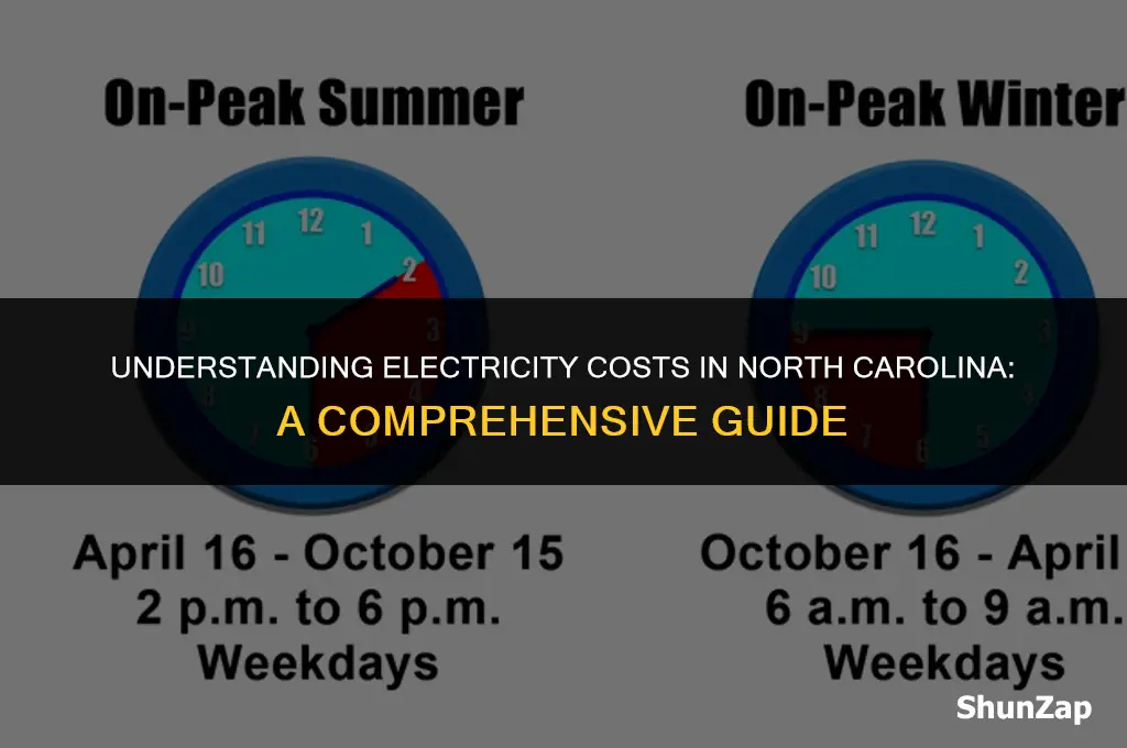 how much does electricity cost in nc