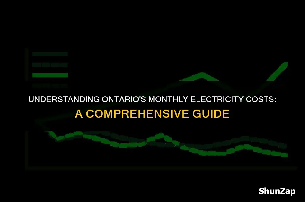 how much does electricity cost in ontario per month
