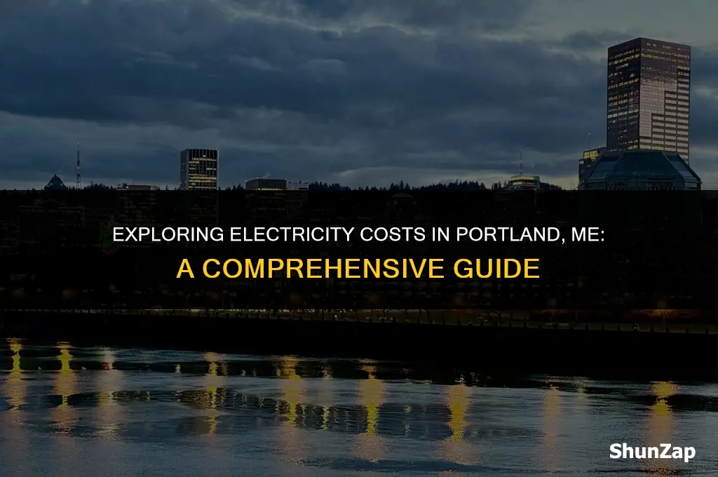 how much does electricity cost in portland me