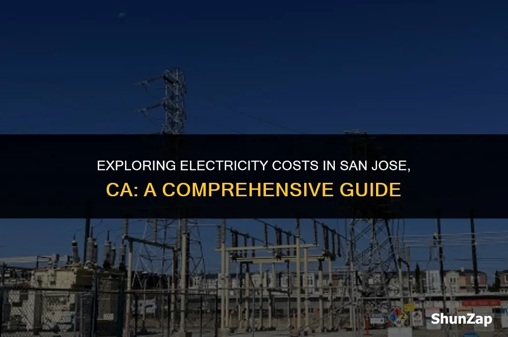how much does electricity cost in san jose ca