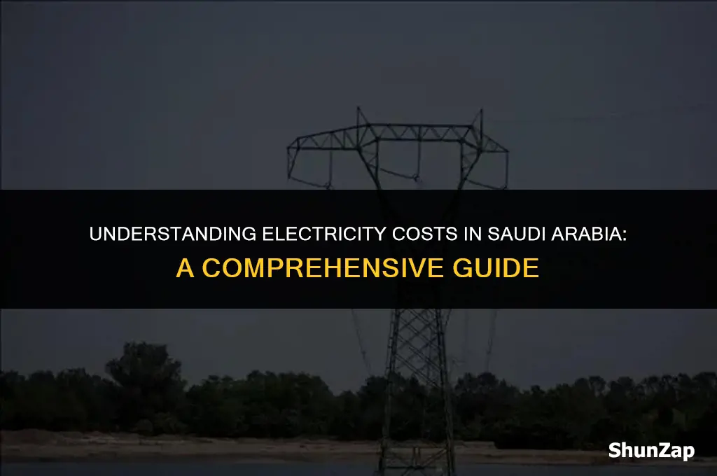 how much does electricity cost in saudi arabia