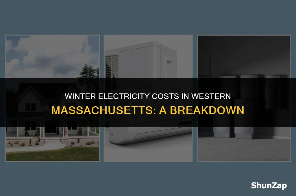 how much does electricity cost in the winter western mass