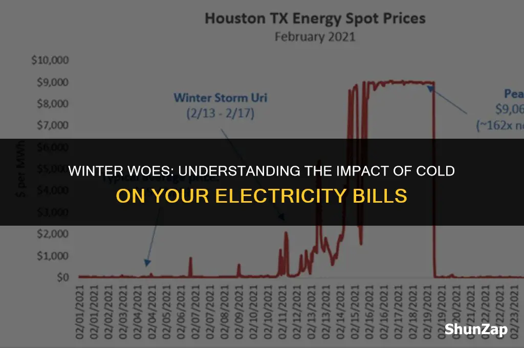 how much does electricity cost in the winter
