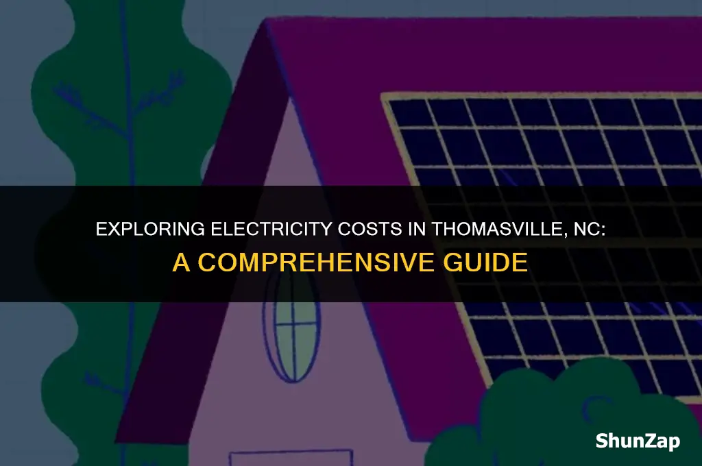 how much does electricity cost in thomasville nc