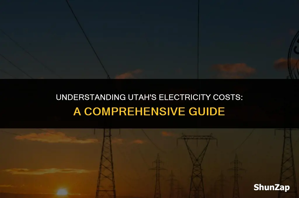 how much does electricity cost in utah