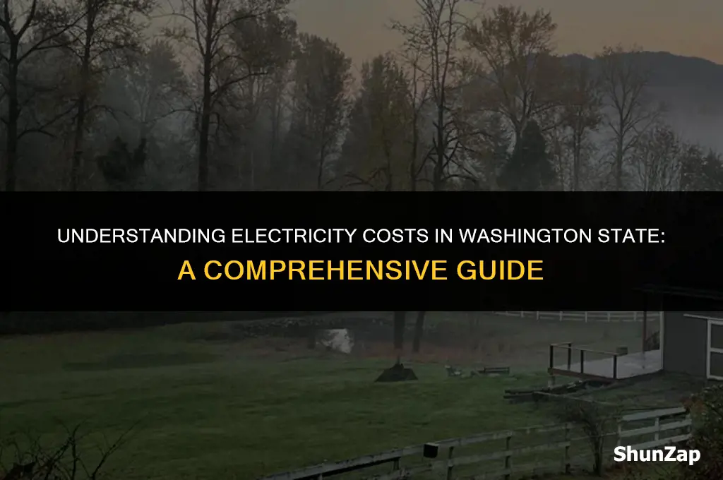 how much does electricity cost in washington state