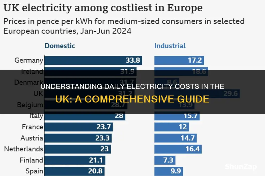 how much does electricity cost per day uk
