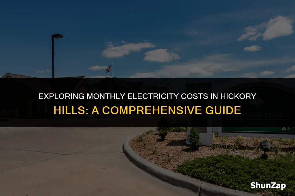 how much does electricity cost per month hickory hills