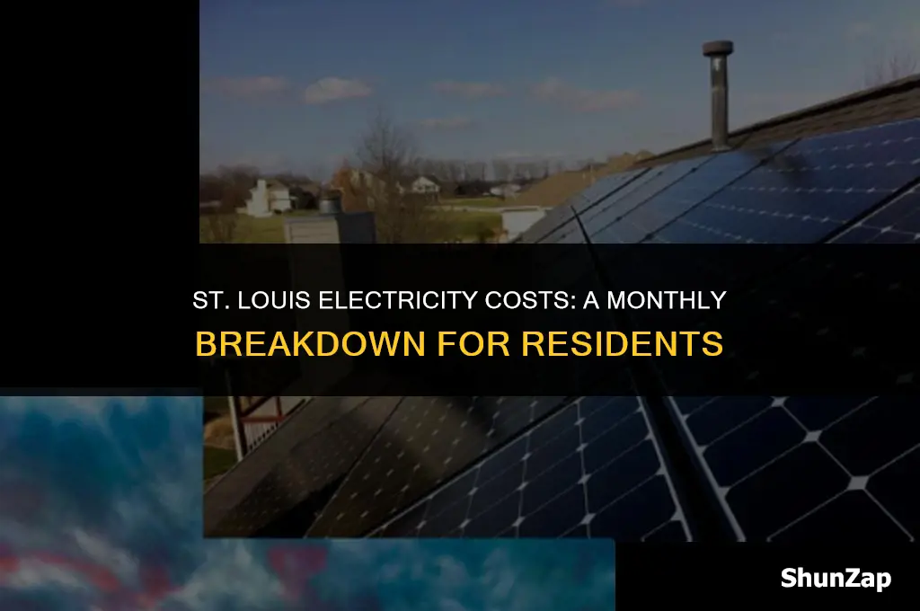 how much does electricity cost per month st louis mo