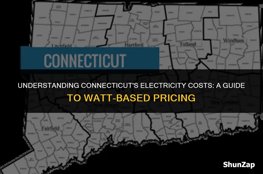 how much does electricity cost per watt in ct