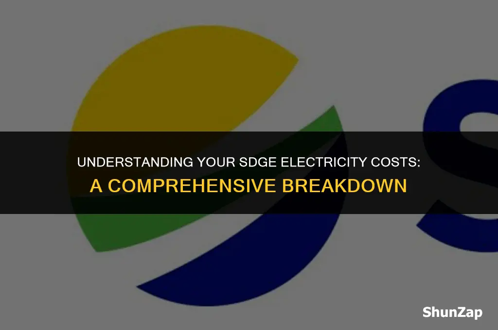 how much does electricity cost sdge