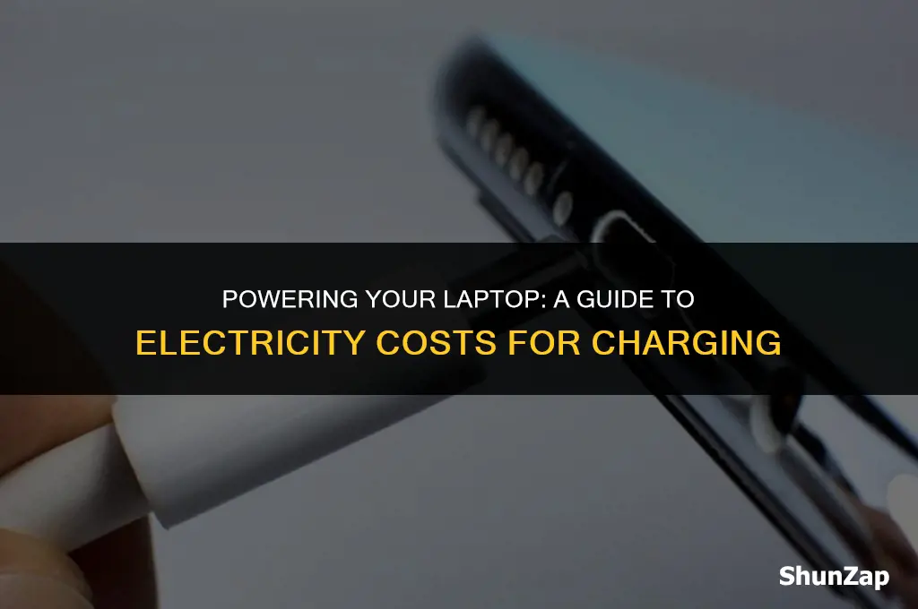 how much does electricity cost to charge laptop