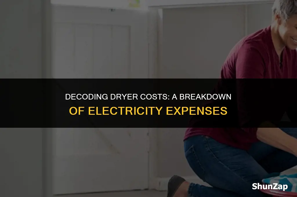 how much does electricity cost to run a dryer