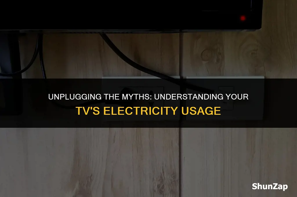 how much does electricity does a tv use