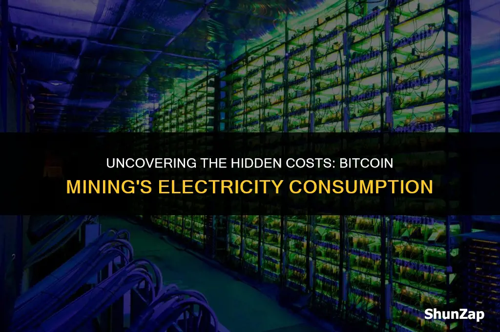 how much does electricity does mining bitcoins use