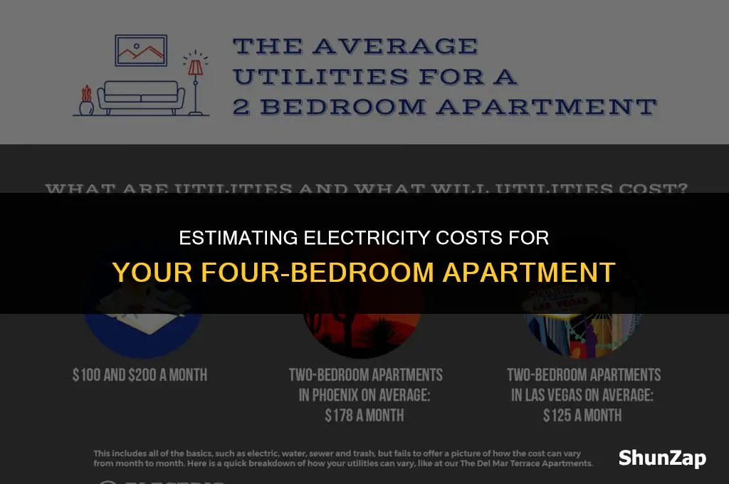 how much does electricity for a four bedroom apartment