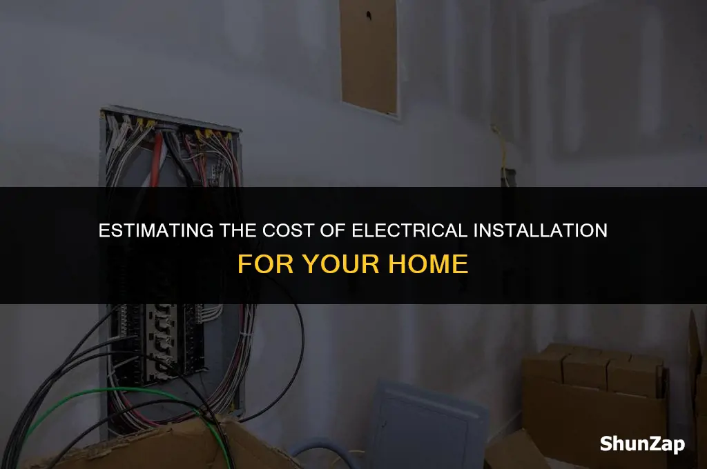 how much does electricity intallation cost for a a house