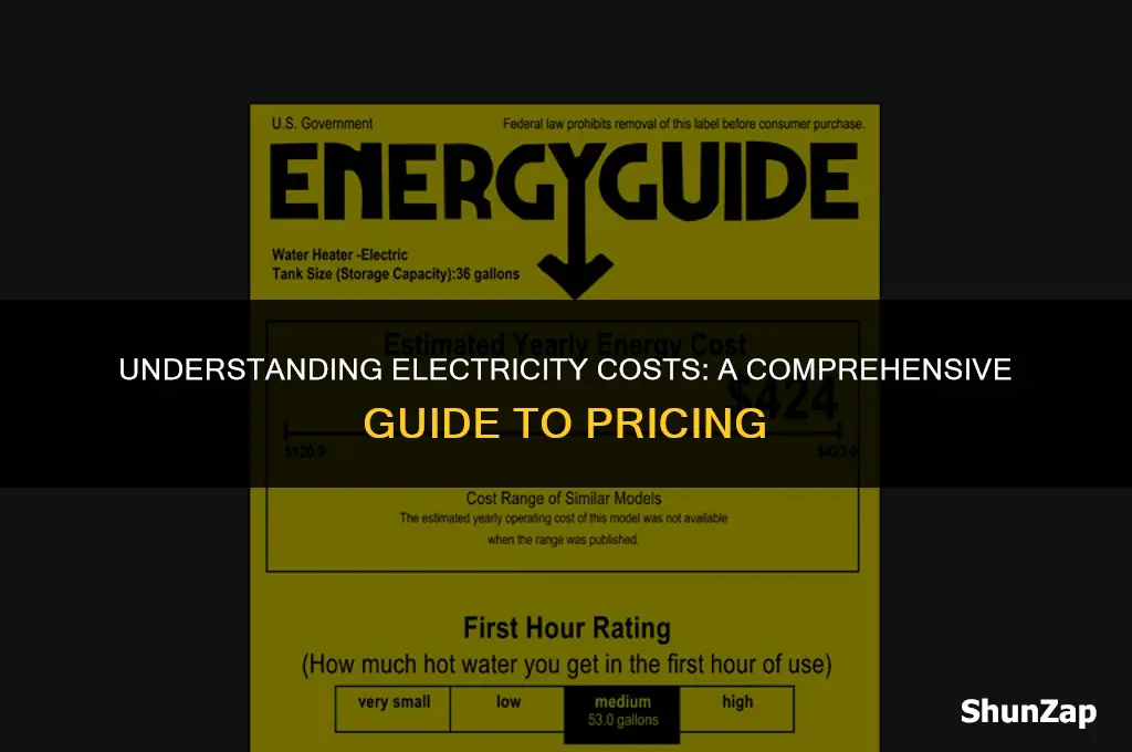 how much does electricity sell for