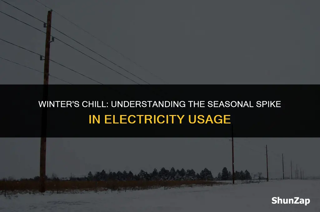 how much does electrity increase during winter