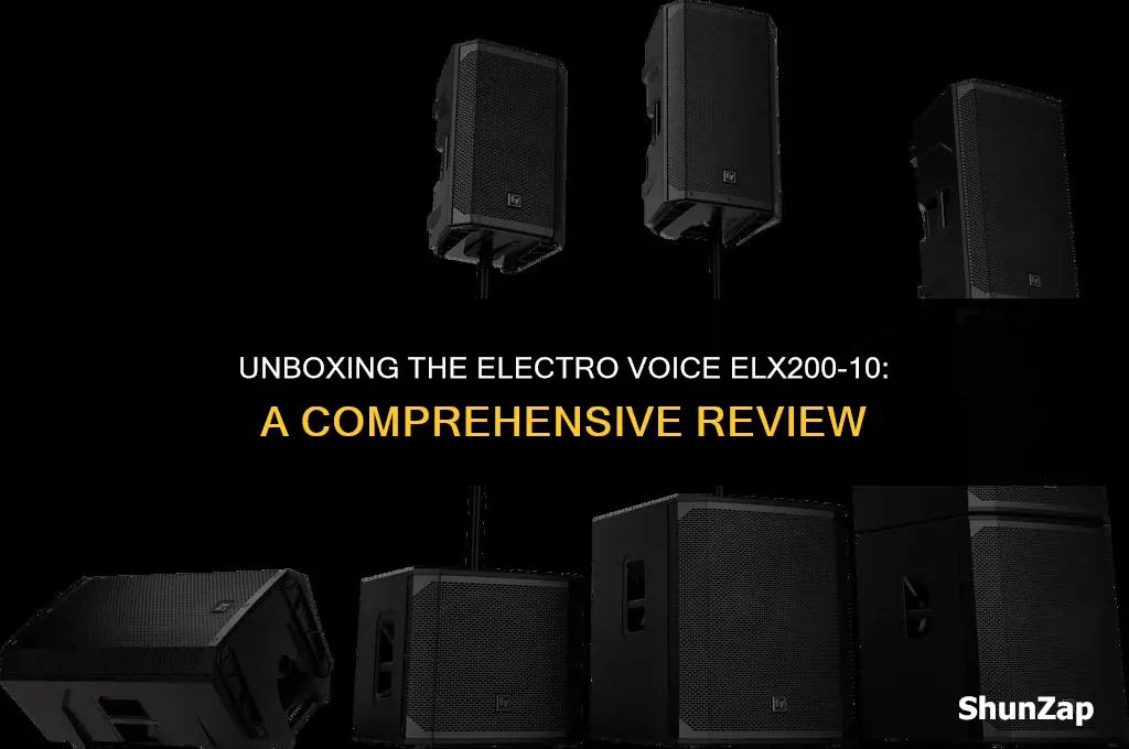 how much does electro voice elx200-10 weigh