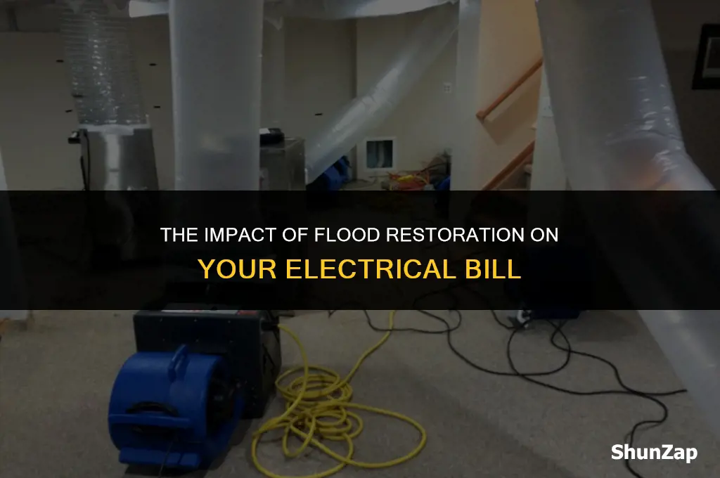 how much does flood restoration affect electrical bill