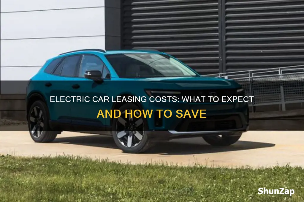 how much does it cost to lease a electric car