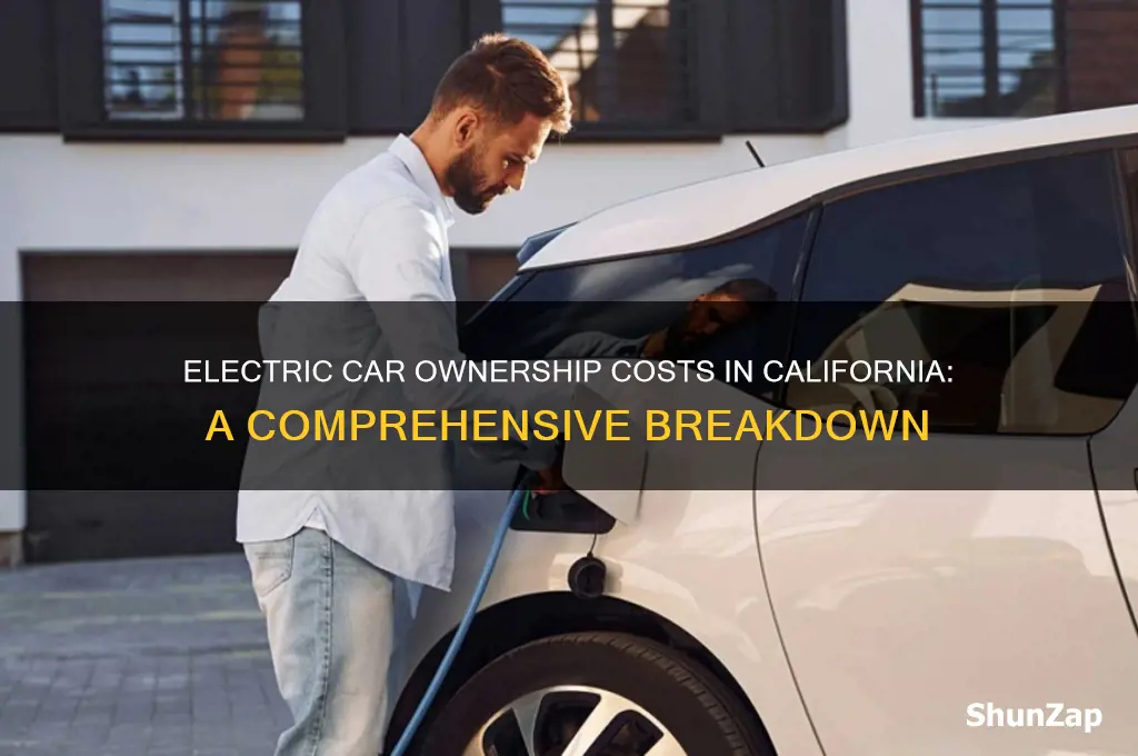 how much does running an electric car cost in ca