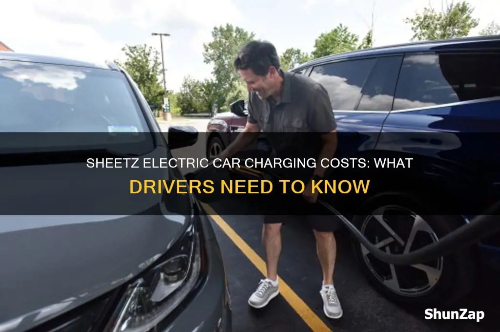 how much does sheetz charge to charge an electric car
