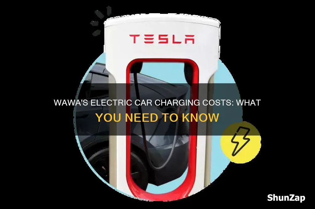 how much does wawa charge to charge an electric car