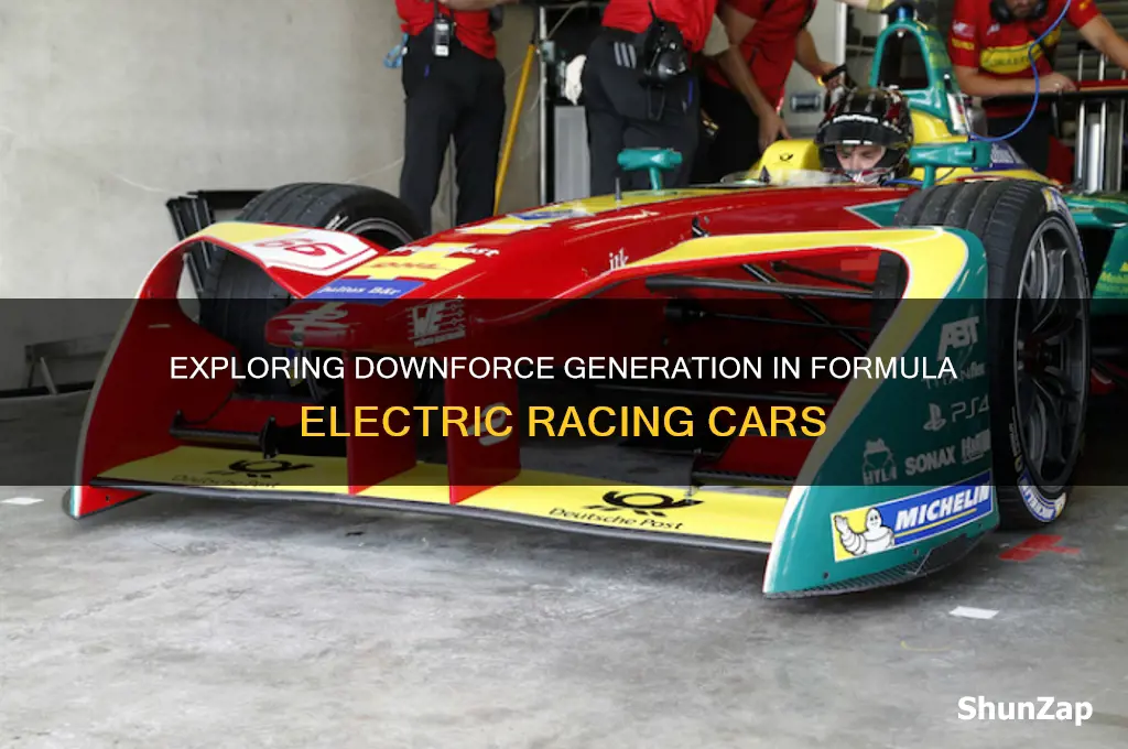 how much downforce is produced by a formula electric car