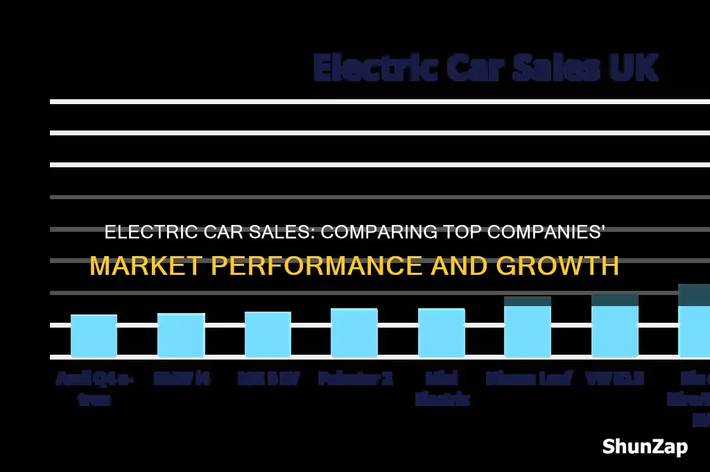 how much each company sells electric cars
