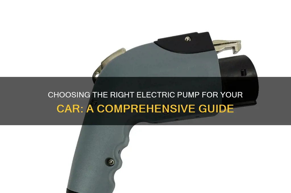 how much electric pump for car