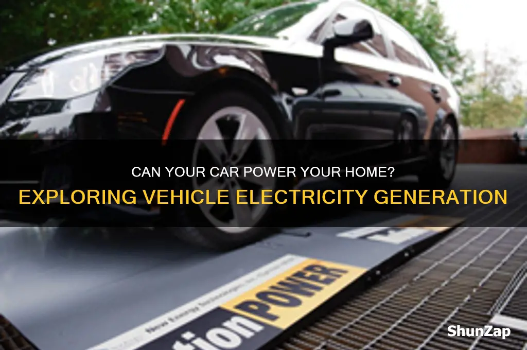 how much electricity can a car generate