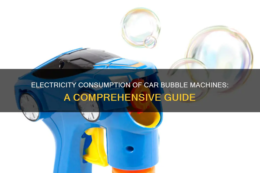 how much electricity does a car bubble