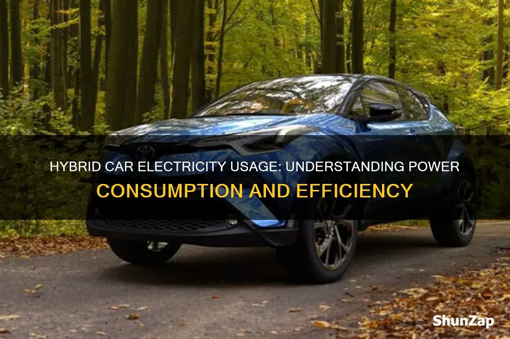 how much electricity does a hybrid car use