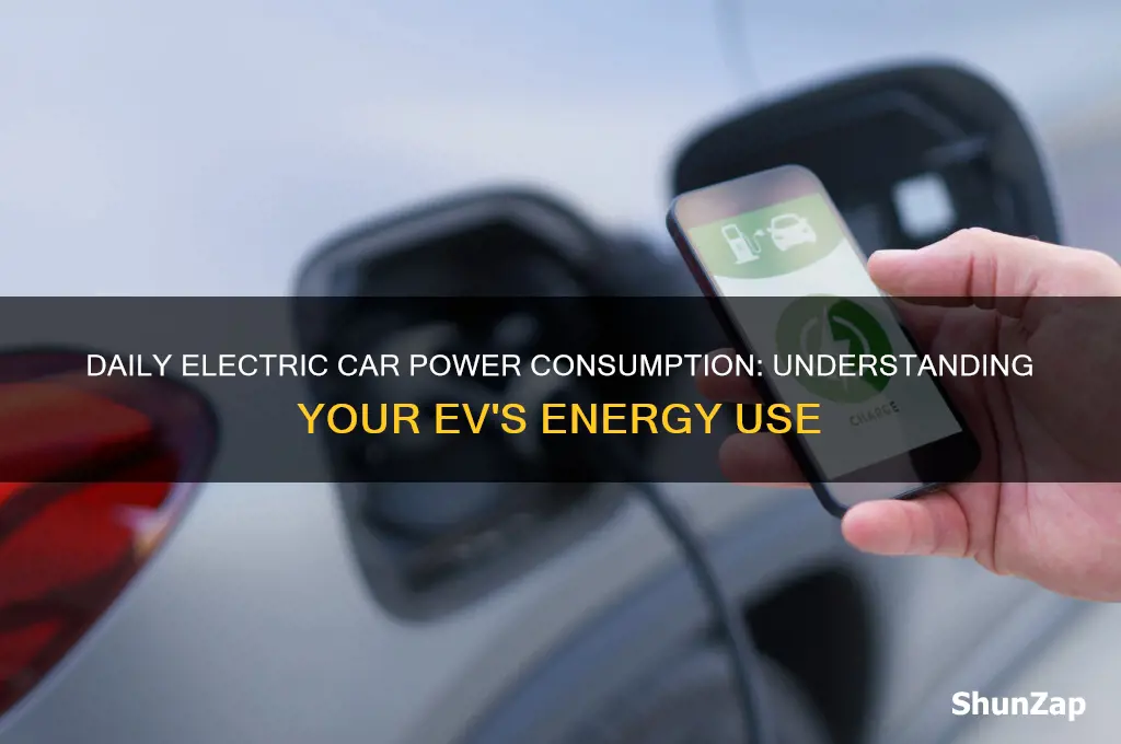 how much electricity does an electric car use per day