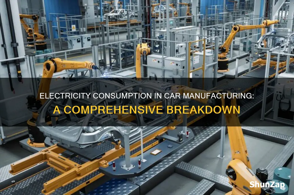 how much electricity does it take to make a car
